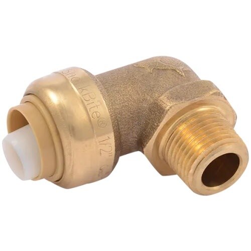 SharkBite U281LF 1/2 in. x 3/8 in. MNPT Push-to-Connect Dishwasher Elbow