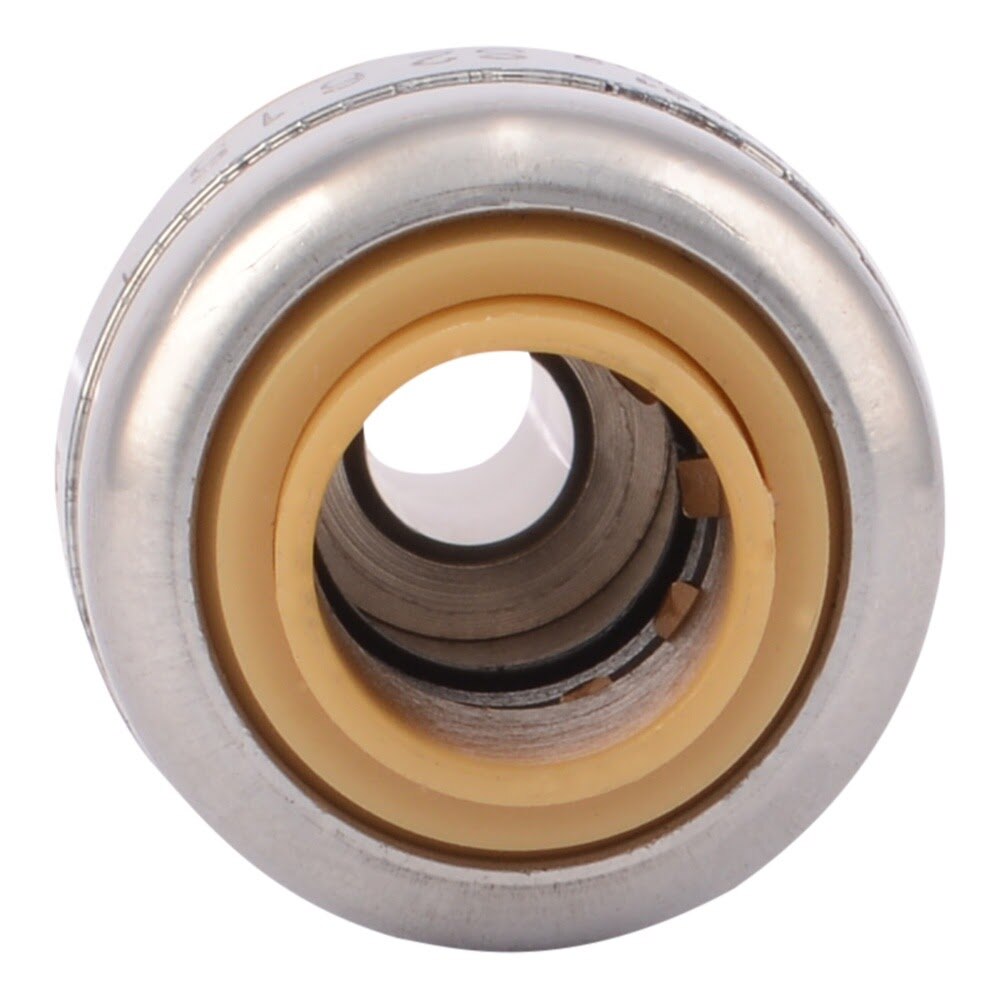 SharkBite U3523LFA 1/4 in 3/8 in OD Push to Connect x 3/8 in Compression Stop Valve Connector - 3