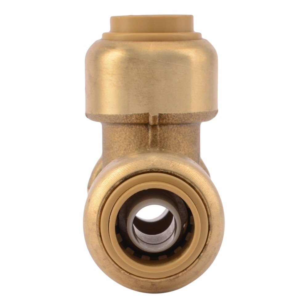 SharkBite U360LFA 3/8 in x 3/8 in x 3/8 in Push to Connect Brass Tee Fitting - 3
