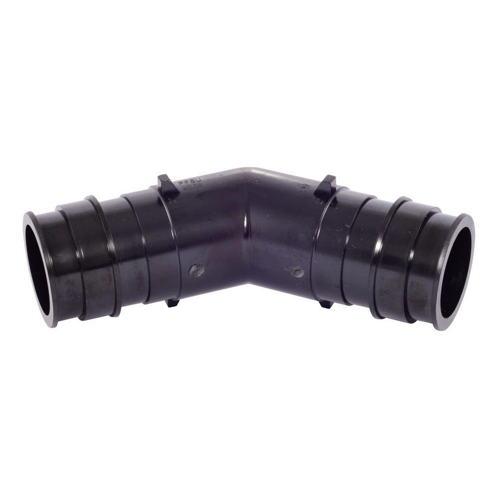 SharkBite UA0554 2 in. x 2 in. Poly Expansion 45 Degree Elbow Fitting for PEX-A and PE-RT Pipe
