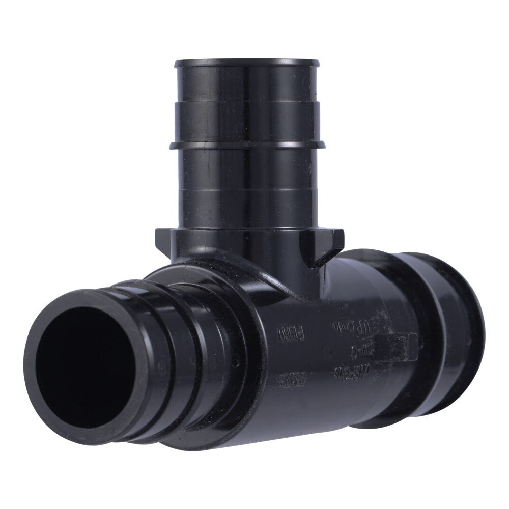 SharkBite UA08352828 Poly Expansion Reducing Tee for PEX-A and PE-RT Pipe 1-1/4 in x 1 in x 1 in