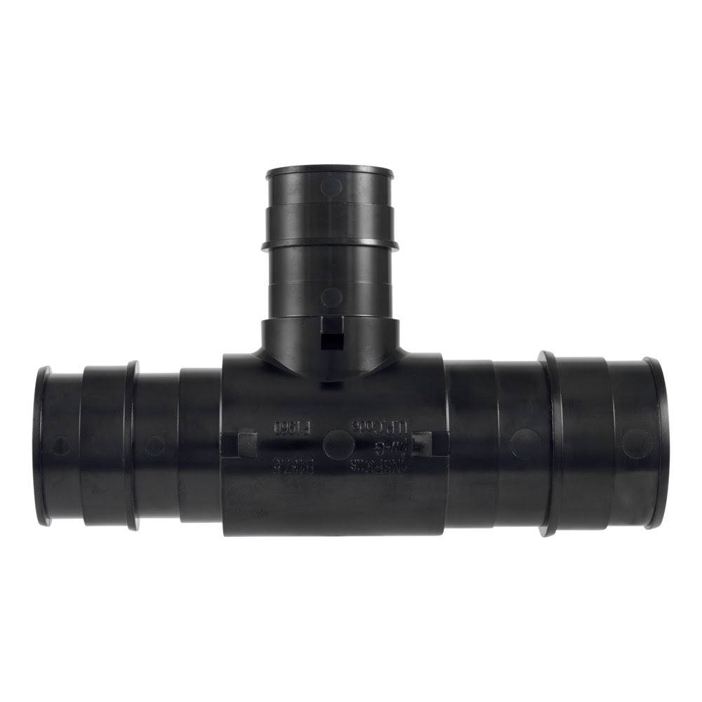 SharkBite UA08413528 Poly Expansion Reducing Tee for PEX-A Pipe 1-1/2 in x 1-1/4 in x 1 in - 2