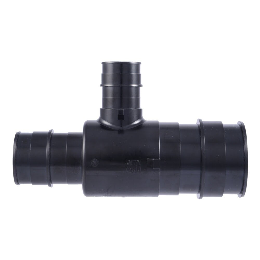 SharkBite UA08544128 Poly Expansion Reducing Tee 2 in x 1-1/2 in x 1 in Polymer PEX-A Fitting - 2