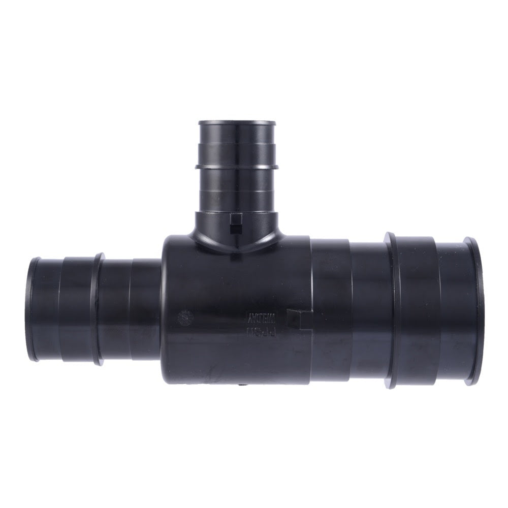 SharkBite UA08544128 Poly Expansion Reducing Tee 2 in x 1-1/2 in x 1 in Polymer PEX-A Fitting - 2