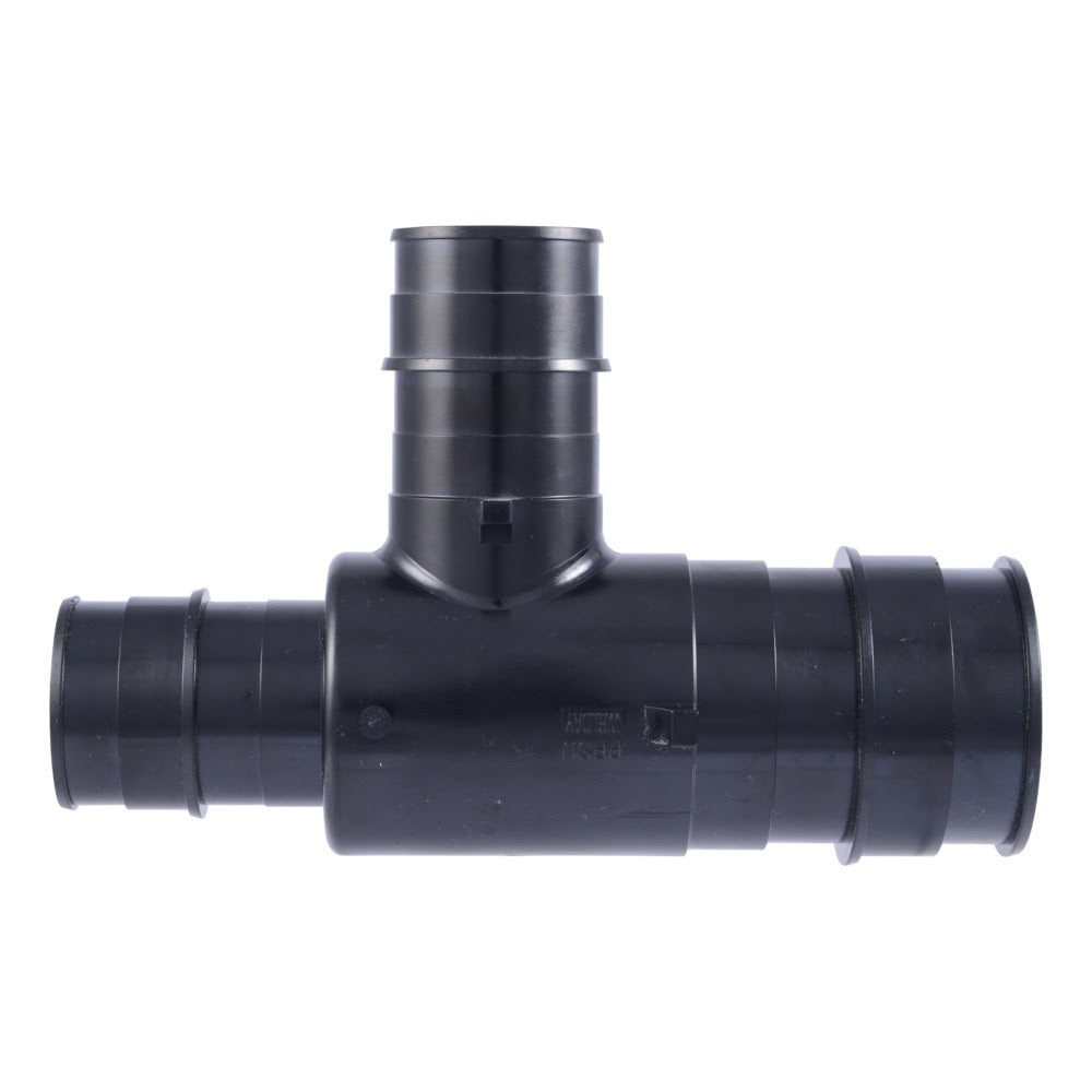 SharkBite UA08544141 2 in. x 1-1/2 in. x 1-1/2 in. Poly Expansion Reducing Tee for PEX-A Pipe - 2