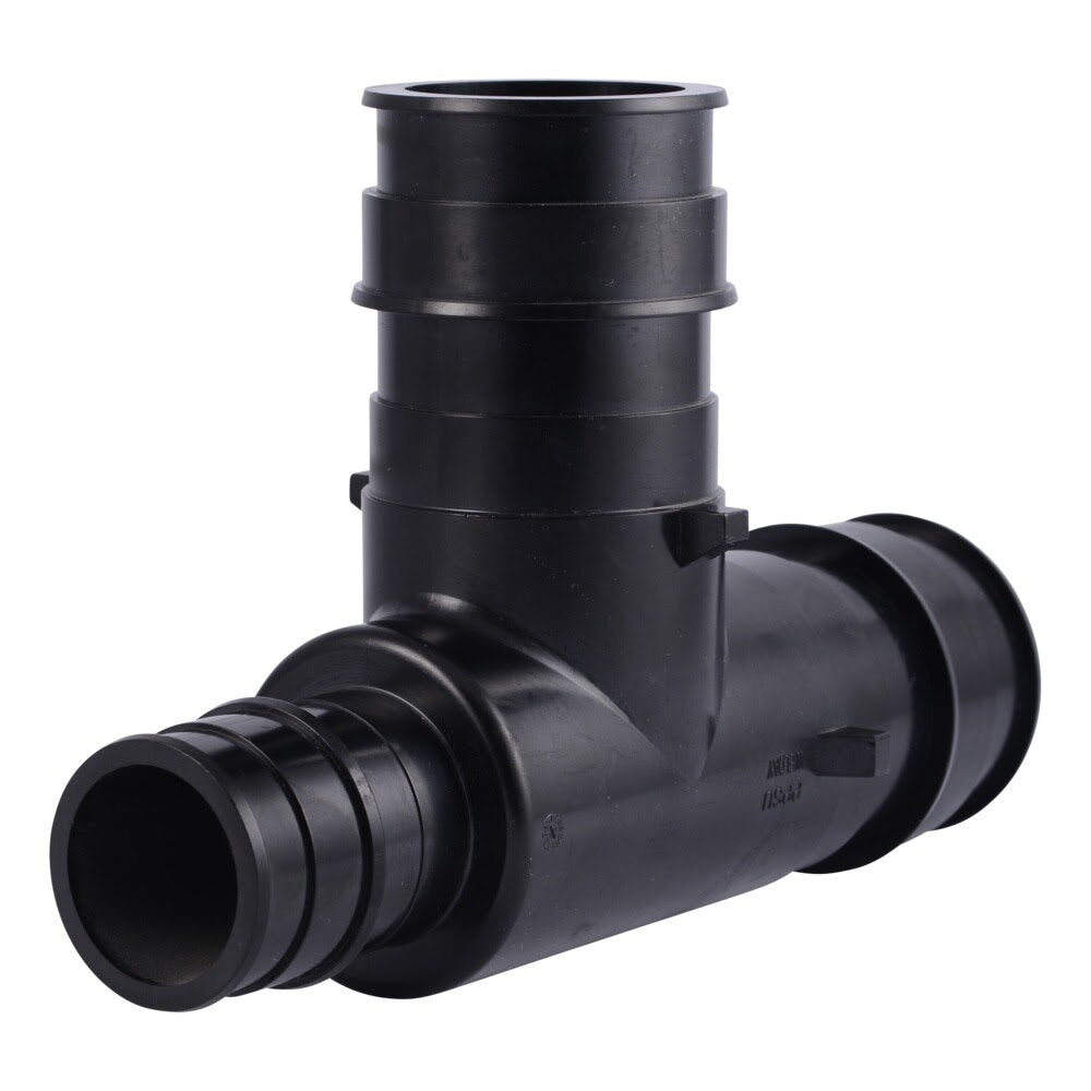 SharkBite UA08544154 2 in. x 1-1/2 in. x 2 in. Poly Expansion Reducing Tee for PEX-A and PE-RT Pipe
