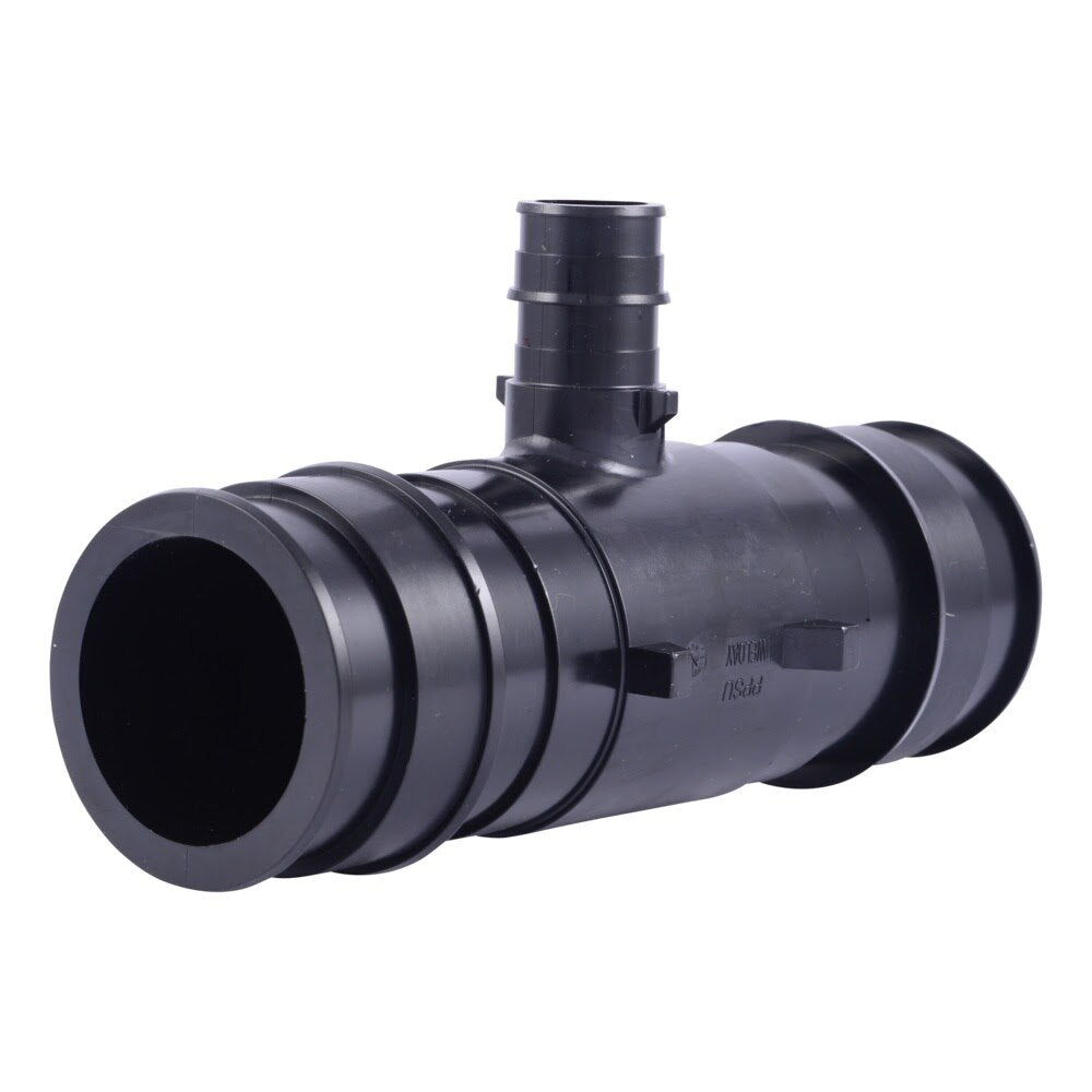SharkBite UA08545422 2 in x 2 in x 3/4 in Poly Expansion Reducing Tee for PEX-A and PE-RT Pipe