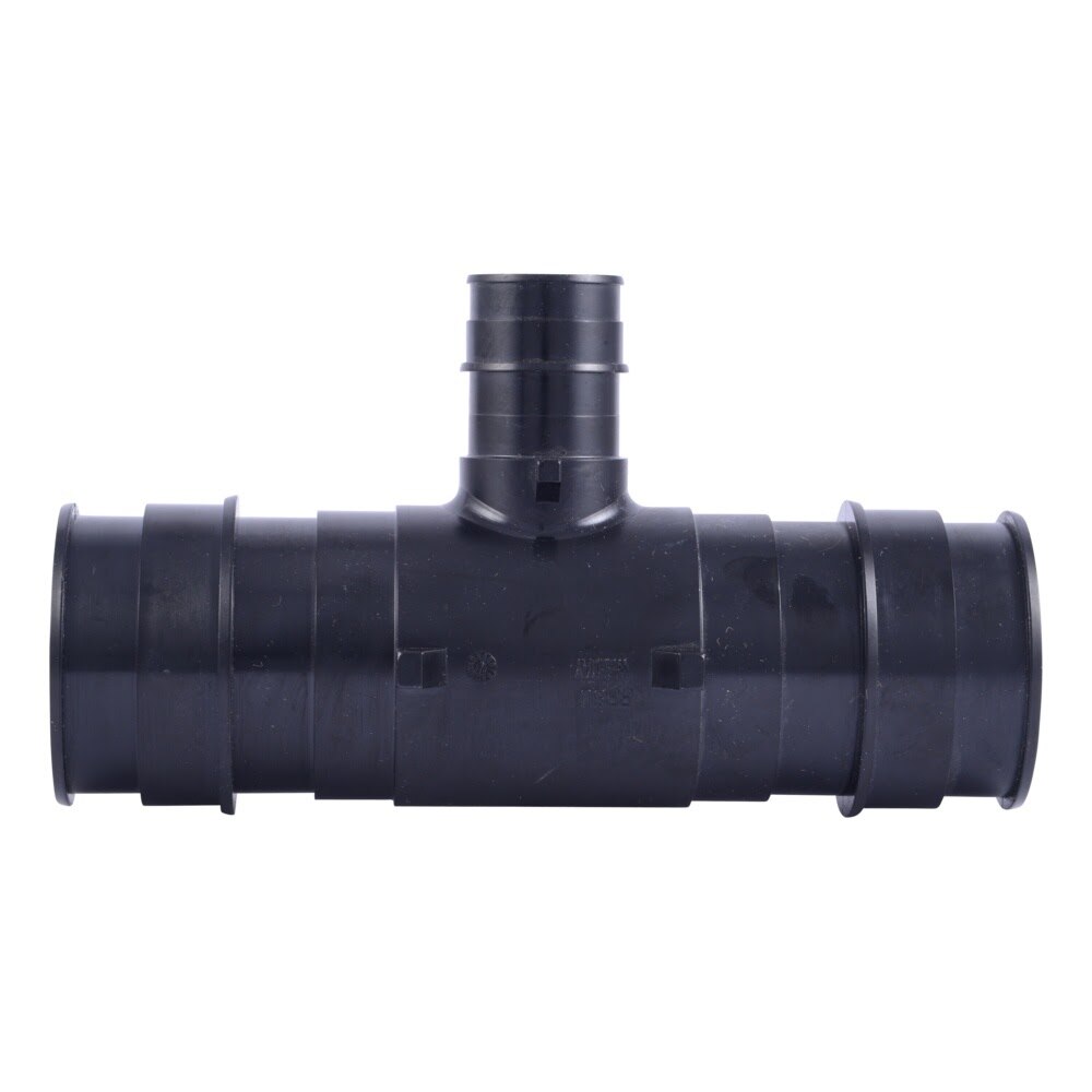 SharkBite UA08545428 2 in x 2 in x 1 in Poly Expansion Reducing Tee for PEX A and PE RT Pipe - 2