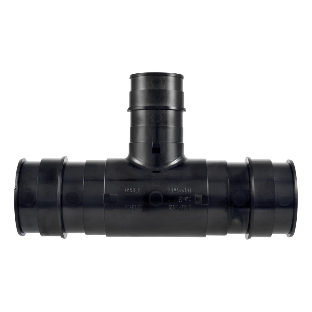 SharkBite UA08545441 2 in x 2 in x 1-1/2 in Poly Expansion Reducing Tee for PEX-A and PE-RT Pipe - 2