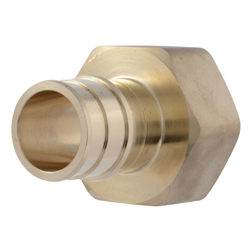 SharkBite UAB114140F 1-1/2 in. x 1-1/2 in. Brass Expansion Female Adapter FNPT for PEX-A Pipe