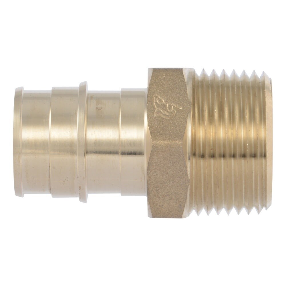 SharkBite UAB134LF 3/4 in x 3/4 in PEX-A Brass Expansion Adapter with MNPT Connection - 2