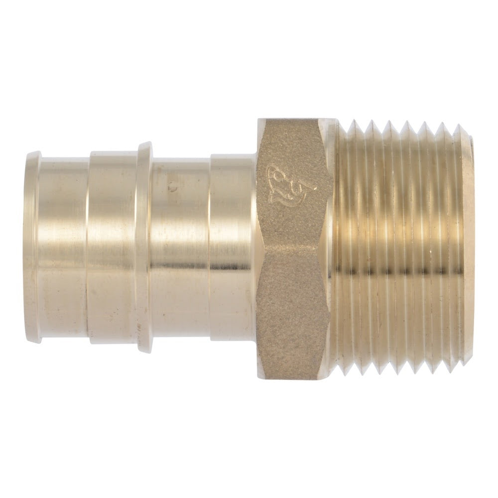 SharkBite UAB134LF 3/4 in x 3/4 in PEX-A Brass Expansion Adapter with MNPT Connection - 2