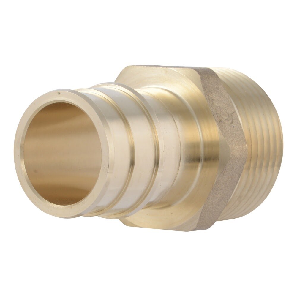 SharkBite UAB140LF 1 in. x 1 in. PEX-A Brass Expansion Male Adapter with MNPT Threads