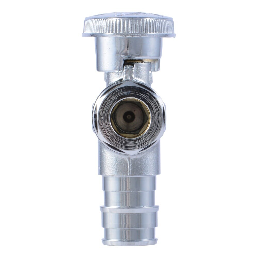 SharkBite UAB23058LFA 1/2 in x 3/8 in OD Brass Quarter Turn PEX-A Angle Stop Valve - 3