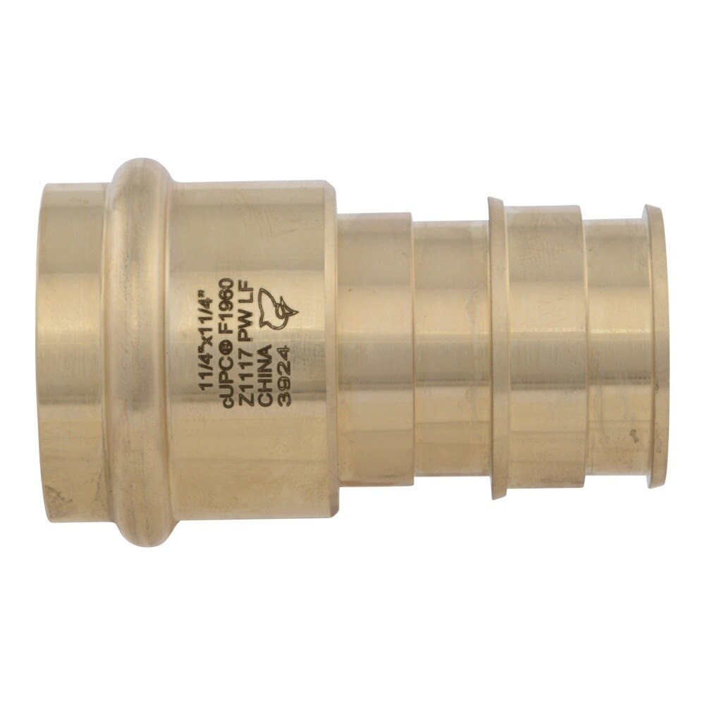 SharkBite UAB735LF 1-1/4 in. x 1-1/4 in. Brass Expansion to Copper Press Adapter - 3