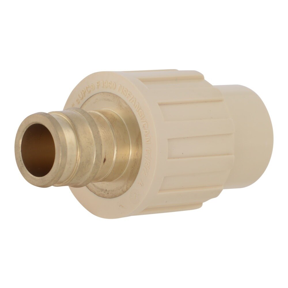SharkBite UAB916LF 1/2 in. PEX-A Brass Expansion x 1/2 in. CPVC Adapter