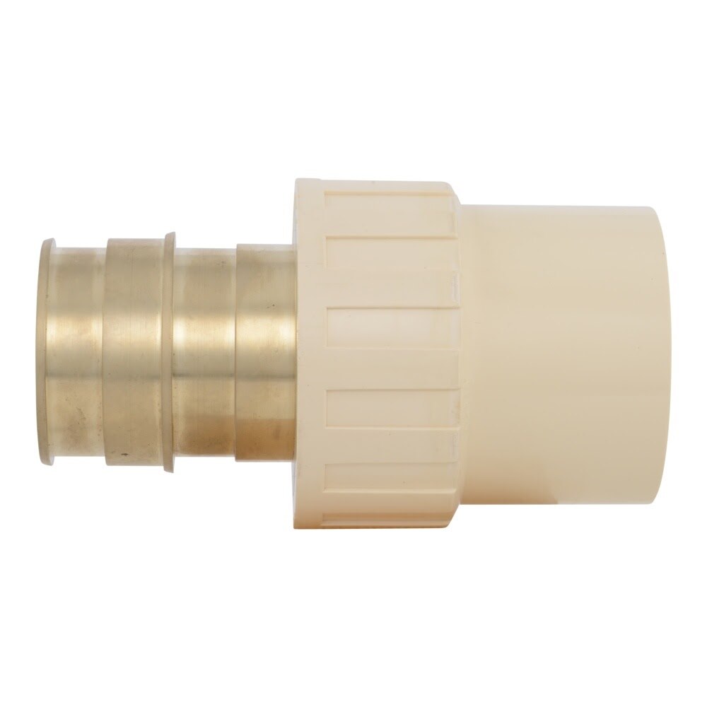 SharkBite UAB954LF 2 in PEX A Brass Expansion x 2 in CPVC Adapter for Potable Water - 3