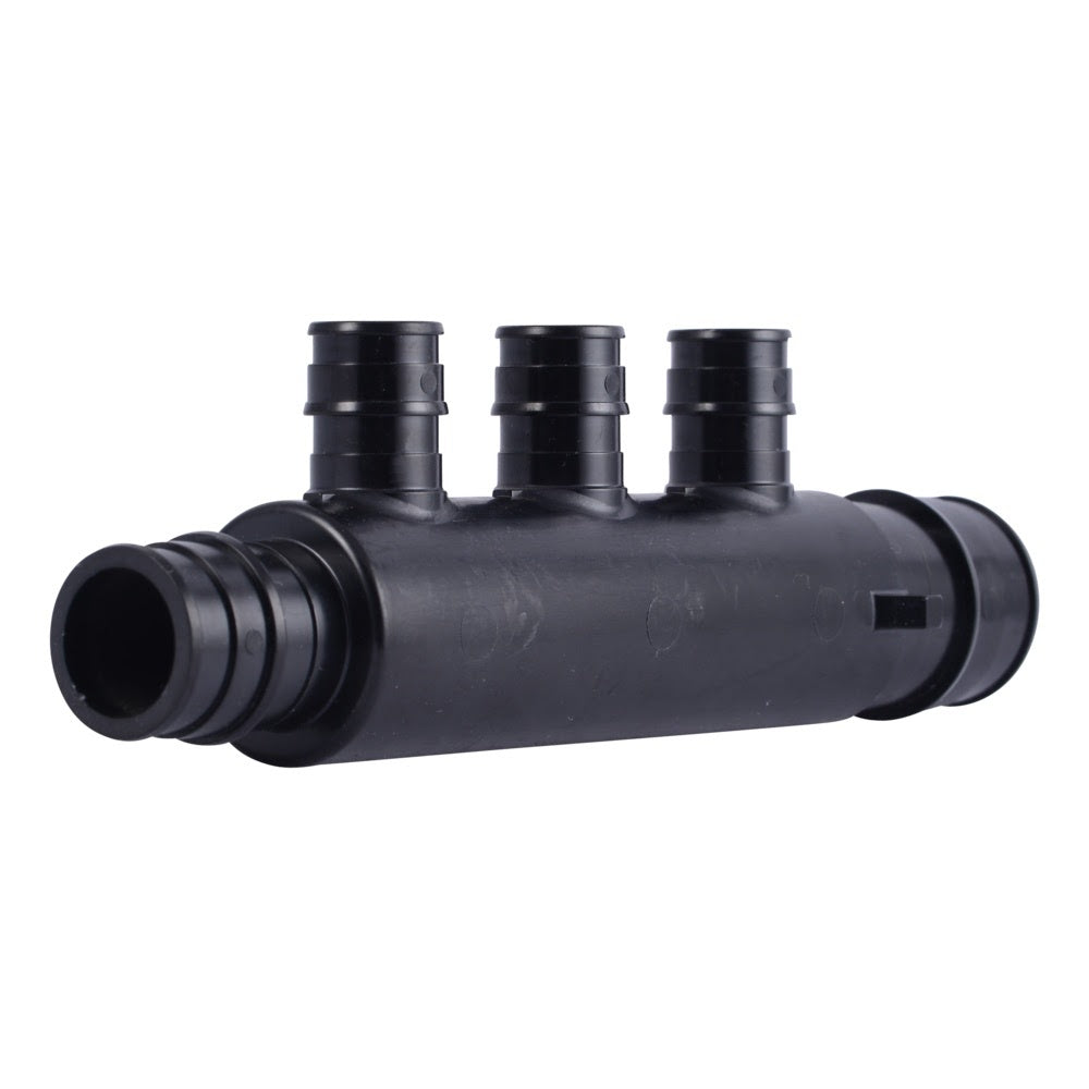 SharkBite UAMPT28223OW Poly Expansion Multi-port Tee 3/4 in. x 1 in. with 3 1/2 in. Outlets Open