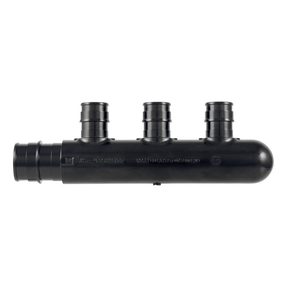 SharkBite UAMPT3CW 3/4 in. PEX-A Poly Expansion Multi-port Tee Closed with 3 1/2 in. Outlets - 3