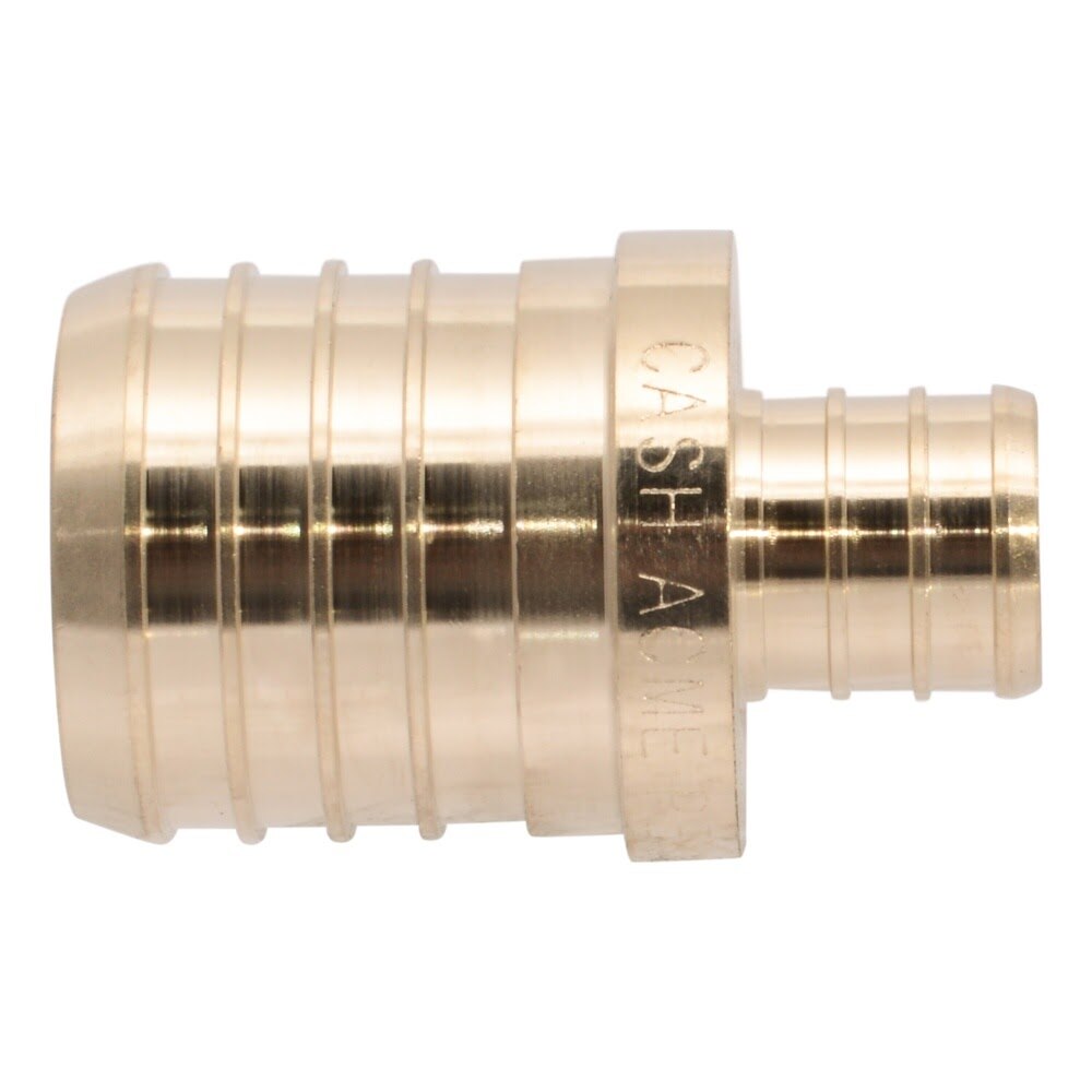 SharkBite UC013522 1-1/4 in. x 3/4 in. Brass Barb Reducing Coupling for PEX and PE-RT Pipe - 2