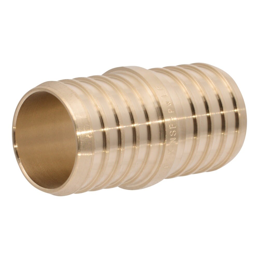SharkBite UC0135 1-1/4 in x 1-1/4 in Brass Barb PEX Coupling