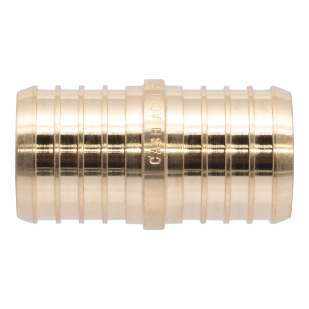 SharkBite UC0135 1-1/4 in x 1-1/4 in Brass Barb PEX Coupling - 2