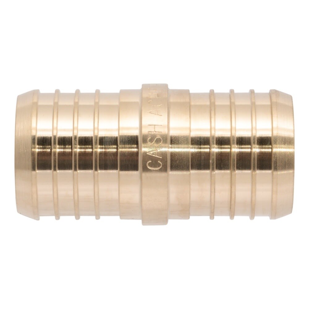 SharkBite UC0141 1-1/2 in. x 1-1/2 in. Lead-Free Brass Barb Coupling for PEX and PE-RT Pipe - 2