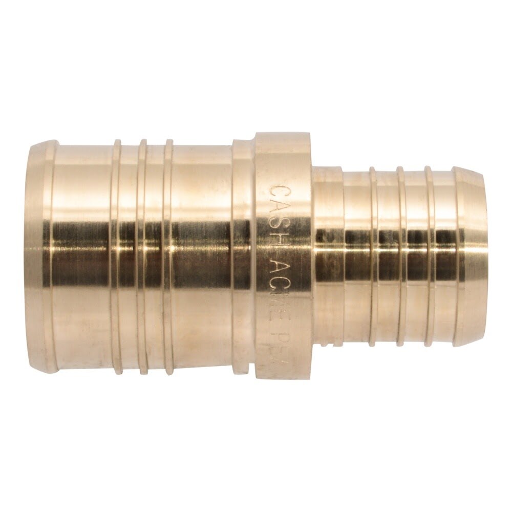 SharkBite UC015441 2 in. x 1-1/2 in. Lead-Free DZR Brass Barb Reducing Coupling for PEX and PE-RT - 2