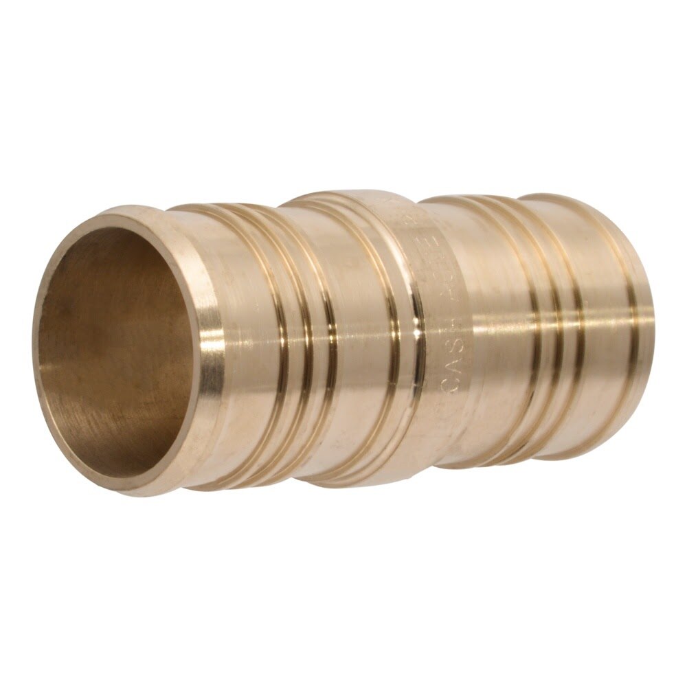 SharkBite UC0154 2 in. x 2 in. Lead-Free Brass Barb Coupling for PEX and PE-RT Pipe