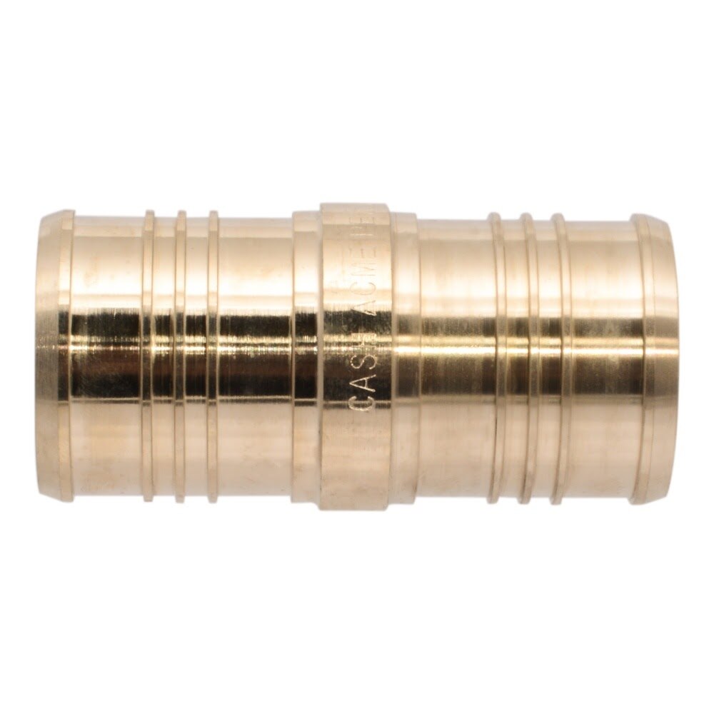 SharkBite UC0154 2 in. x 2 in. Lead-Free Brass Barb Coupling for PEX and PE-RT Pipe - 2