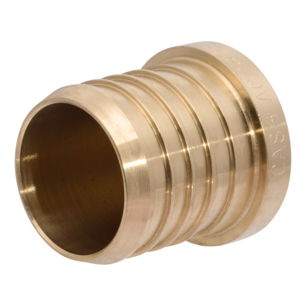 SharkBite UC0441 1-1/2 in. Lead-Free Brass Barb Plug for PEX and PE-RT Pipe