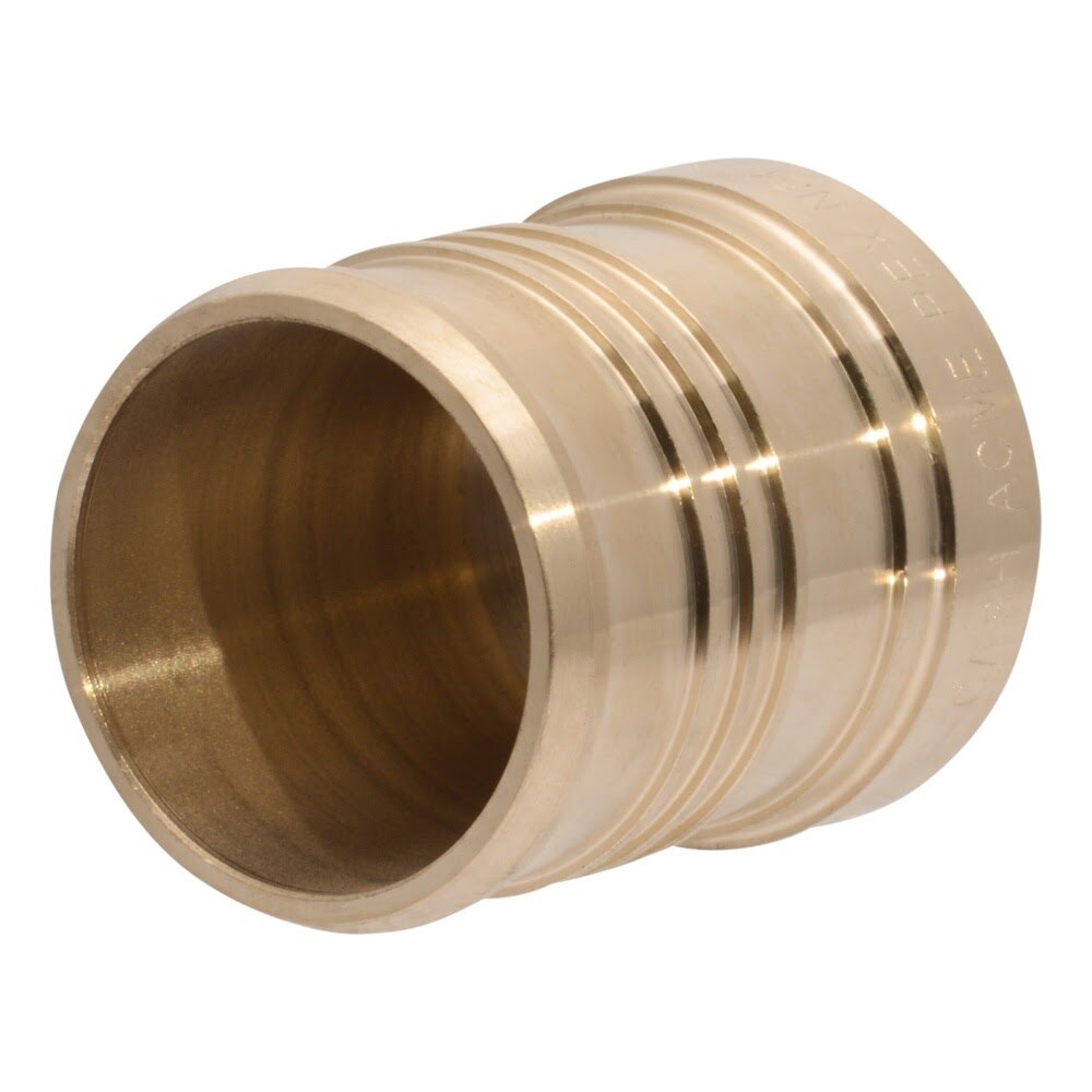 SharkBite UC0454 2 in. Lead Free Brass Barb Plug for PEX and PE RT Pipe