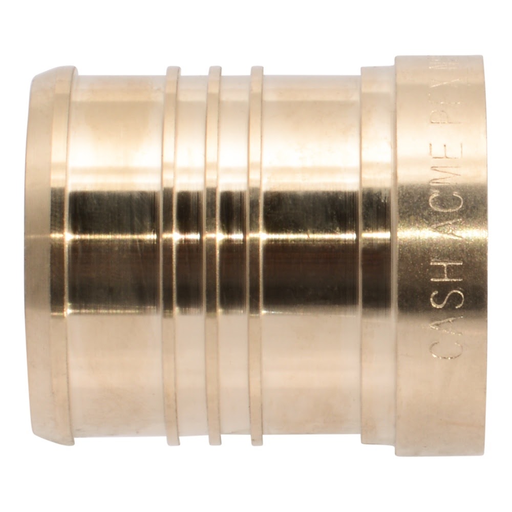 SharkBite UC0454 2 in. Lead Free Brass Barb Plug for PEX and PE RT Pipe - 2