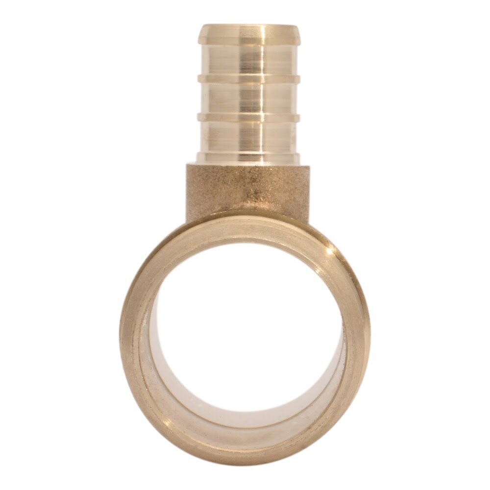 SharkBite UC08353516 1-1/4 in x 1-1/4 in x 1/2 in Lead Free Brass PEX Barb Reducing Tee - 3