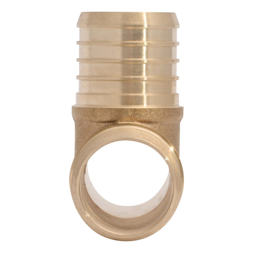 SharkBite UC0835 1-1/4 in Brass Barb Equal Tee for PEX and PE-RT Pipe - 3