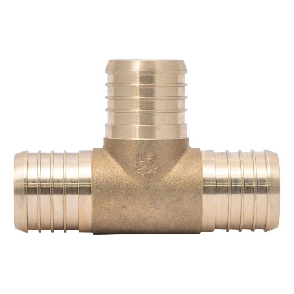 SharkBite UC0841 1-1/2 in x 1-1/2 in x 1-1/2 in Brass PEX Crimp Equal Tee Fitting - 2