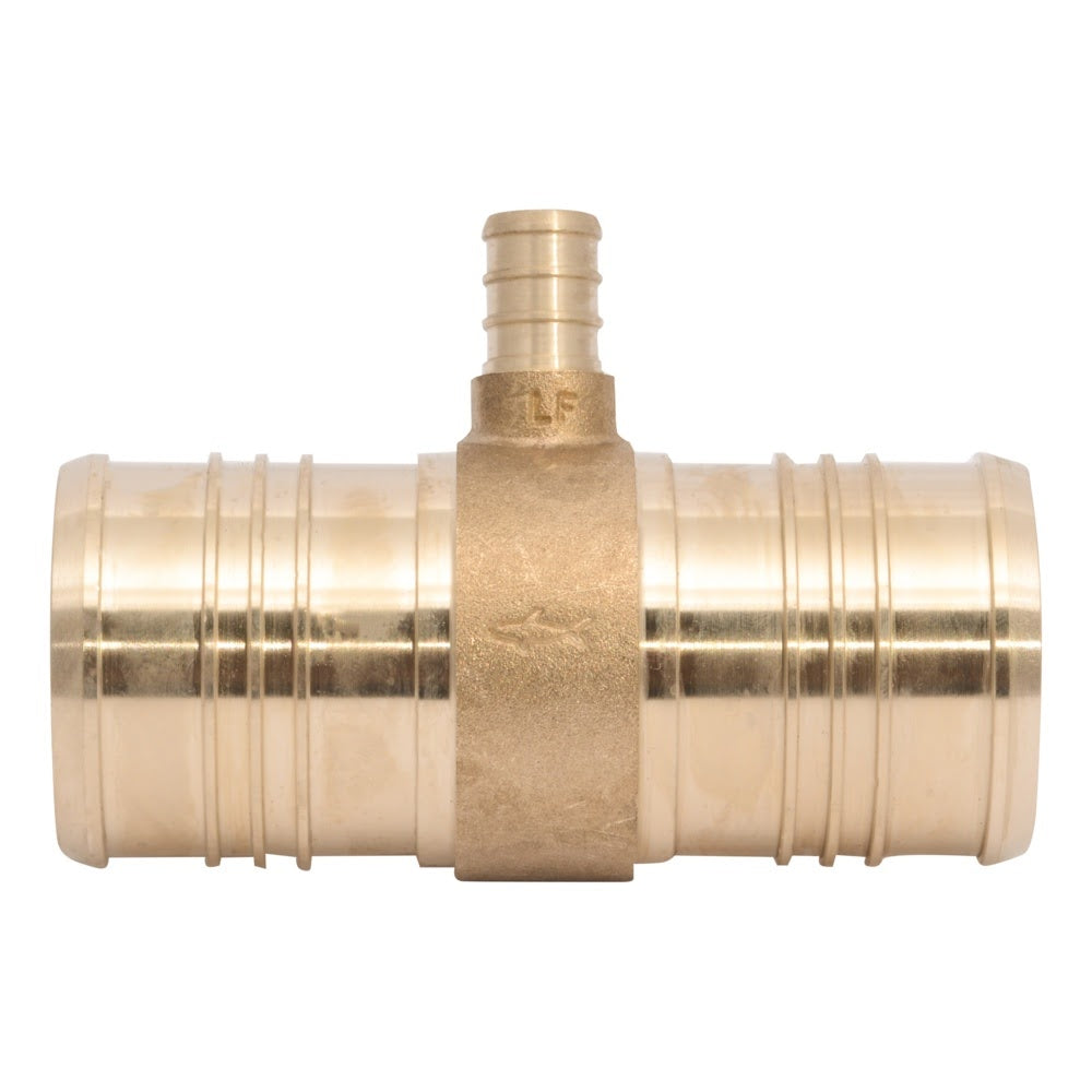 SharkBite UC08545416 2 in. x 2 in. x 1/2 in. Lead Free Brass Barb Reducing Tee for PEX - 2