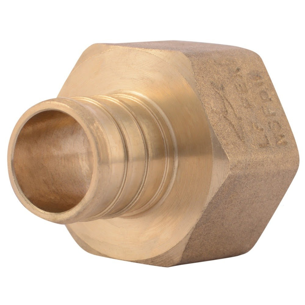 SharkBite UC088LF 3/4 in. x 3/4 in. Brass PEX Barb x FNPT Female Adapter
