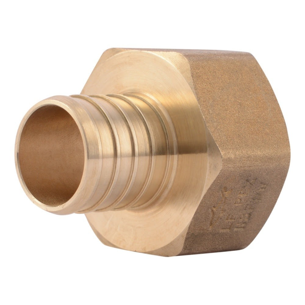 SharkBite UC094LF 1 in x 1 in Lead Free Brass Barb Adapter with FNPT Connection