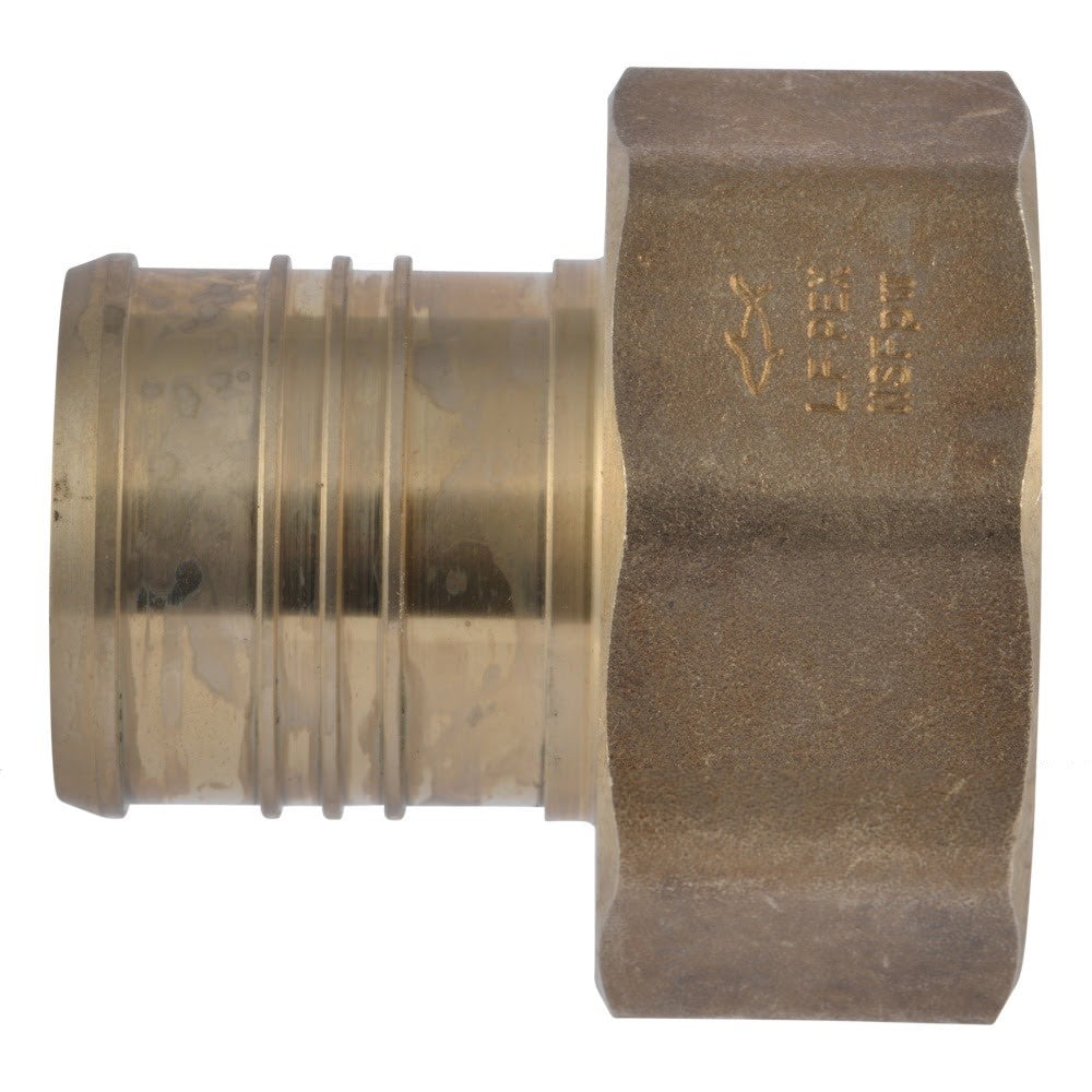 SharkBite UC115450F 2 in x 2 in FNPT Brass Barb Adapter for PEX Pipe - 2