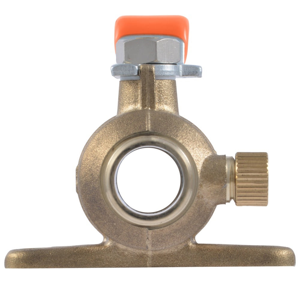 SharkBite UC24616 3/4 in x 3/4 in Quarter-Turn Brass Ball Valve with Drain and Mounting Bracket - 3
