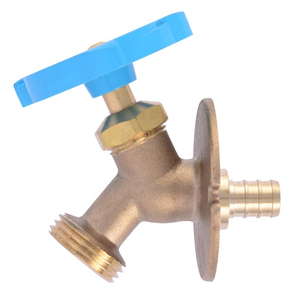 SharkBite UC24636LFZ 1/2 in PEX Crimp x 3/4 in MHT 12 in Anti-Siphon Frost-Free Sillcock - 2