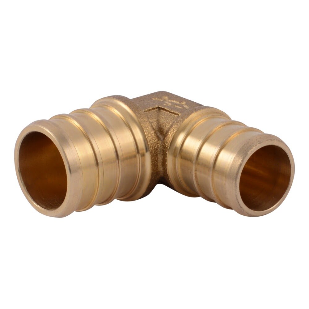 SharkBite UC273LF Brass Barb Reducing Elbow 3/4 in. x 5/8 in. for PEX Pipe
