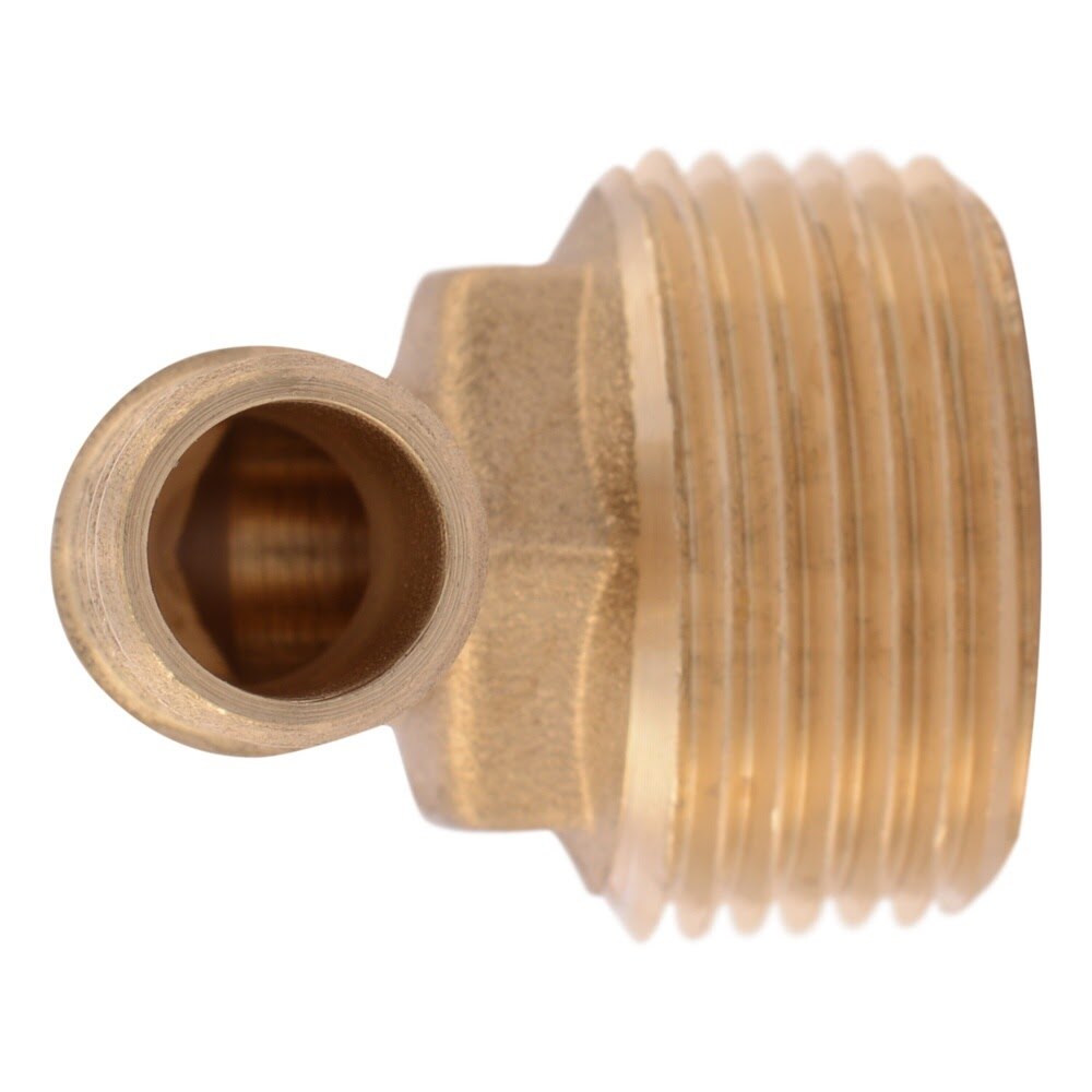 SharkBite UC278LF 1/2 in. x 3/4 in. MNPT Brass Barb PEX 90 Degree Adapter Elbow - 2