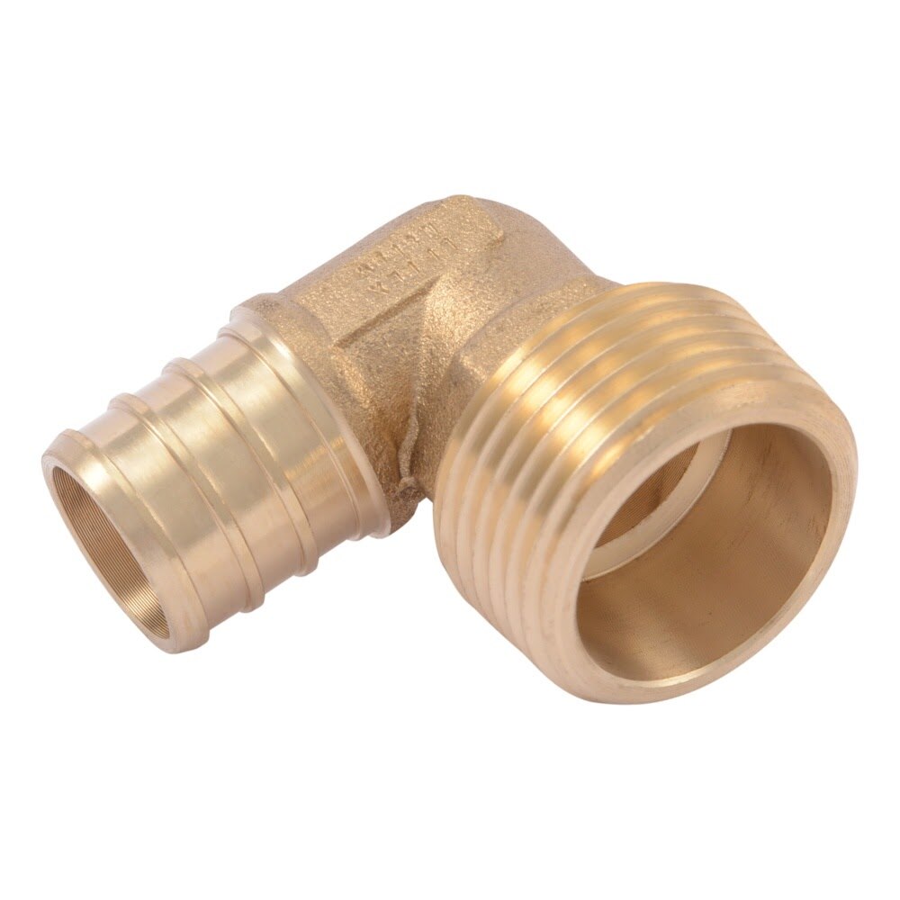 SharkBite UC286LF 3/4 in. PEX Barb x 3/4 in. MNPT 90 Degree Brass Adapter Elbow