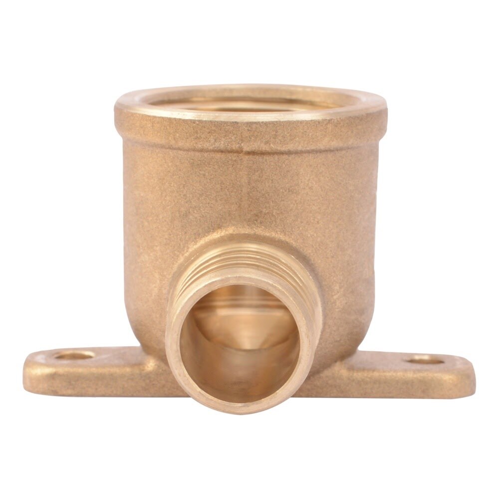 SharkBite UC340LF 3/4 in. x 3/4 in. FNPT Brass Barb Drop Ear Elbow for PEX and PE-RT Pipe - 3