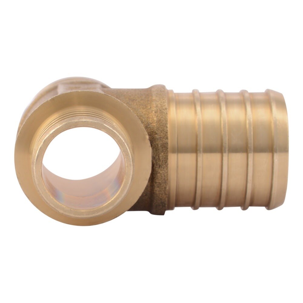 SharkBite UC418LF 1 in. x 3/4 in. x 1 in. Brass Crimp Reducing Tee Lead Free - 3