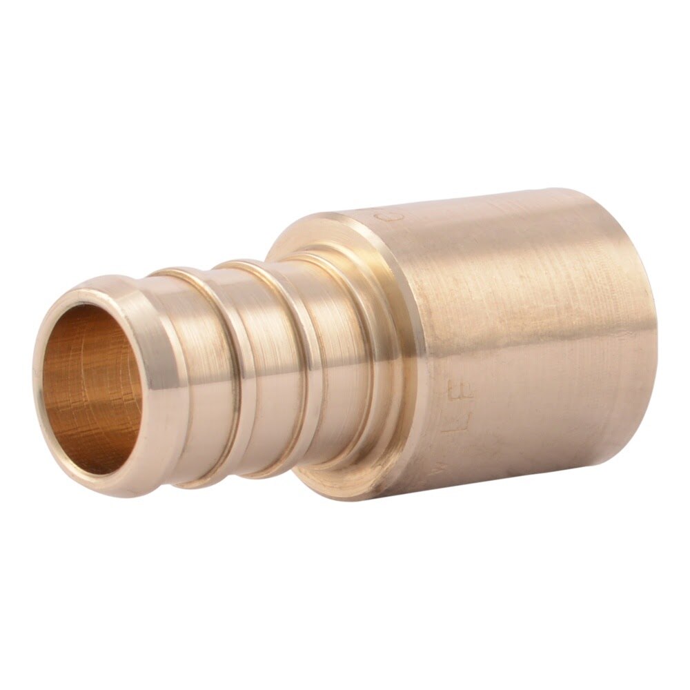SharkBite UC607LF 1/2 in. x 1/2 in. Brass Barb Male Sweat Adapter for PEX to Copper