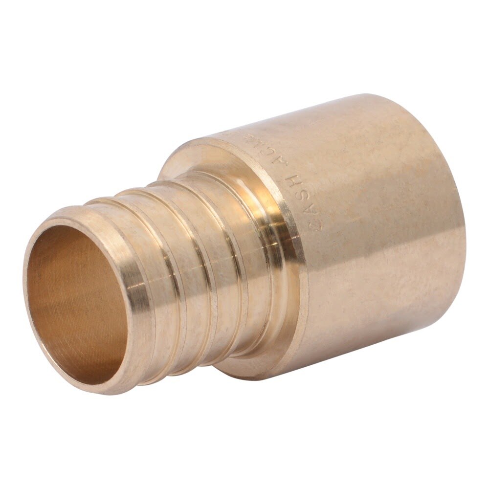 SharkBite UC609LF 1 in x 1 in Brass Barb Male Sweat Adapter for PEX to Copper Pipe