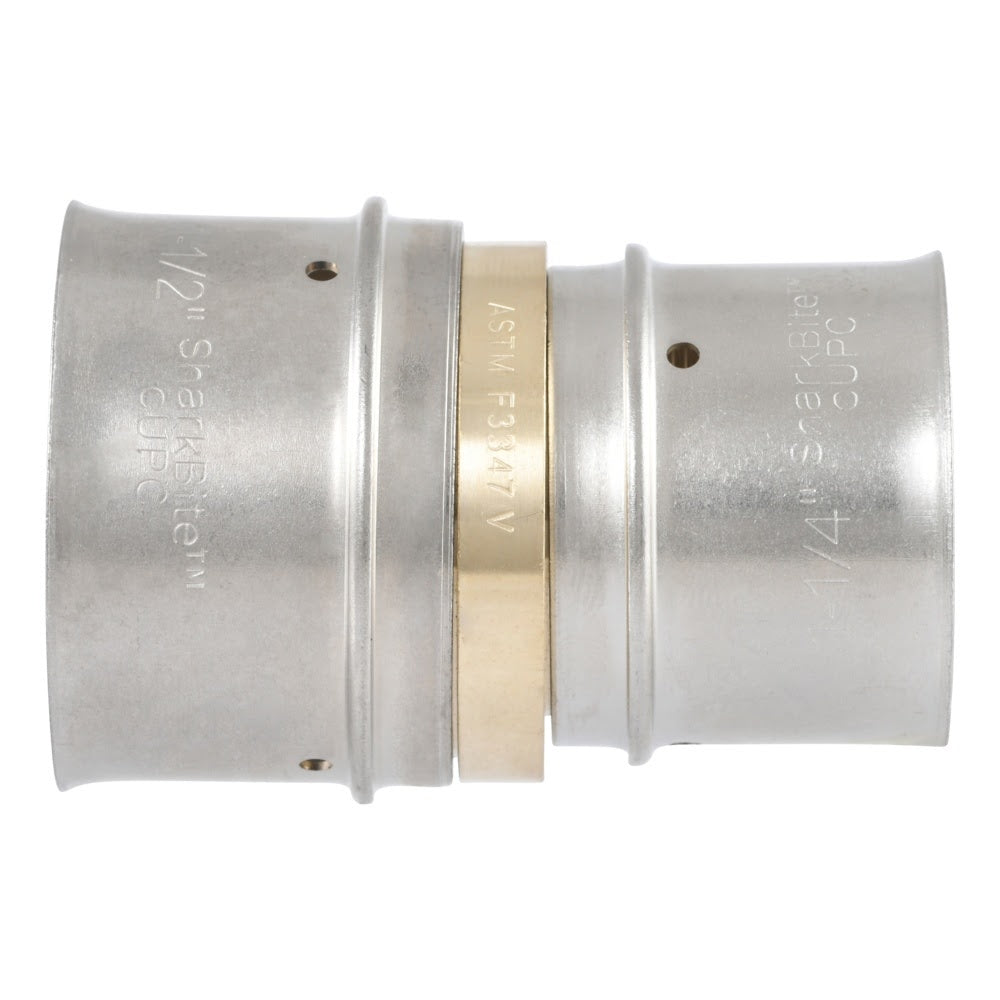 SharkBite UCP014135 Brass PEX Press Reducing Coupling 1-1/2 in x 1-1/4 in - 3